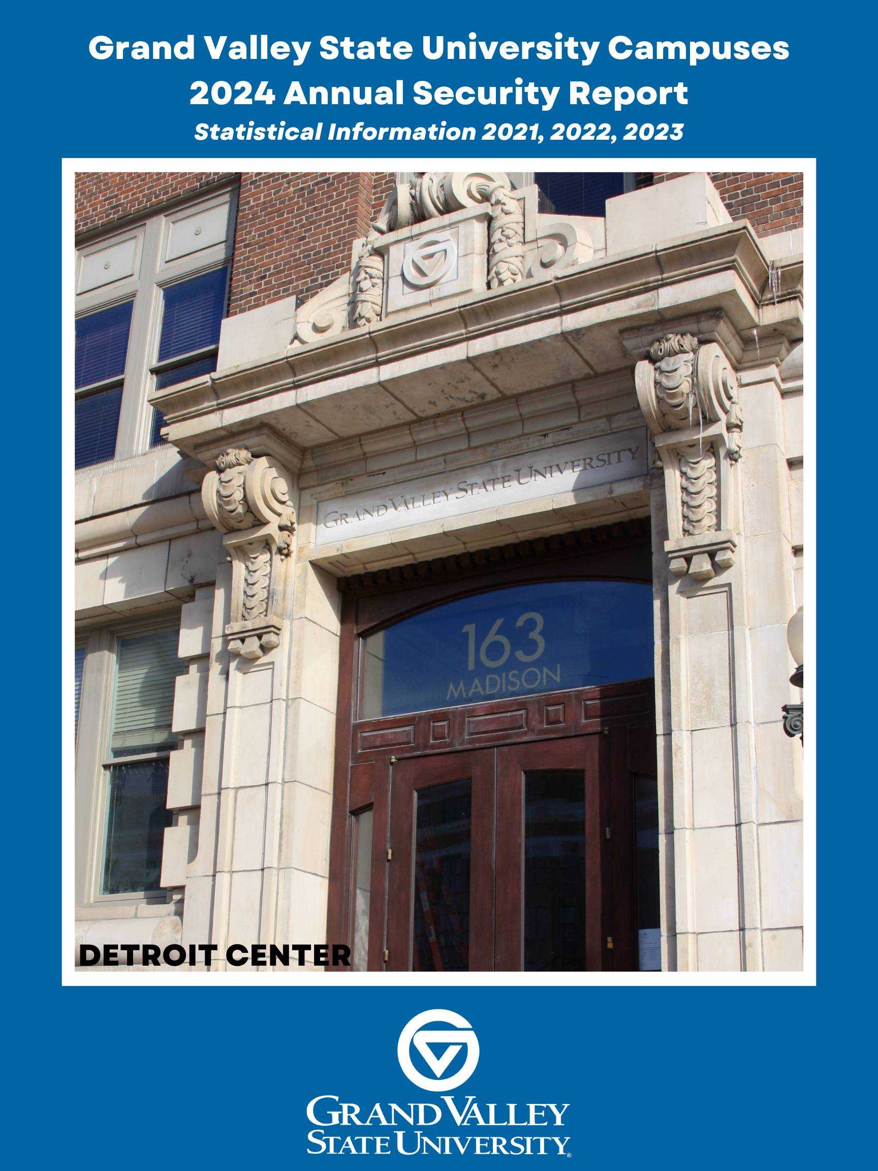 2024 Detroit Center Annual Security Report Cover